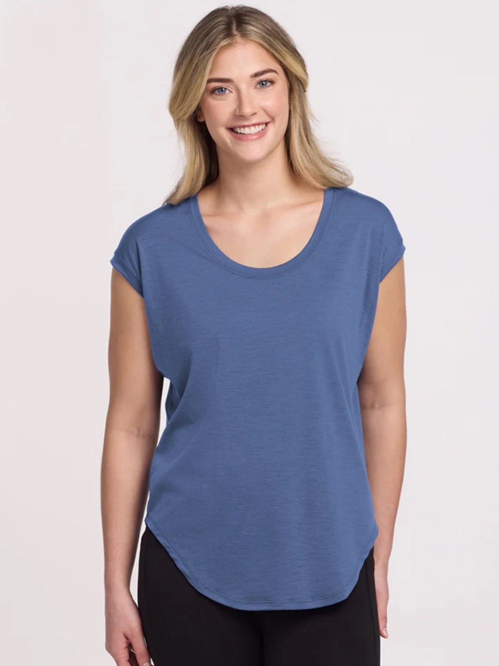 WOOLX Gabi Tunic Tee- Skyline